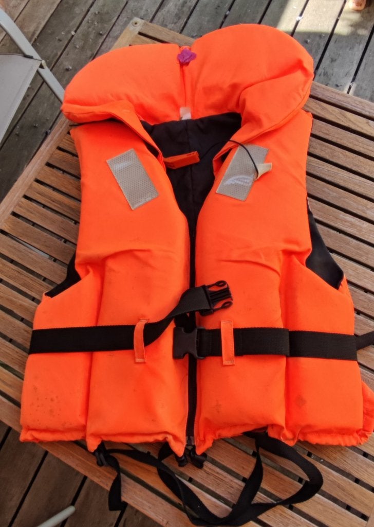 Reddingsvest, Watersport en Boten, Watersportkleding, Ophalen, Gebruikt, Dame of Heer, Reddingsvest of Zwemvest