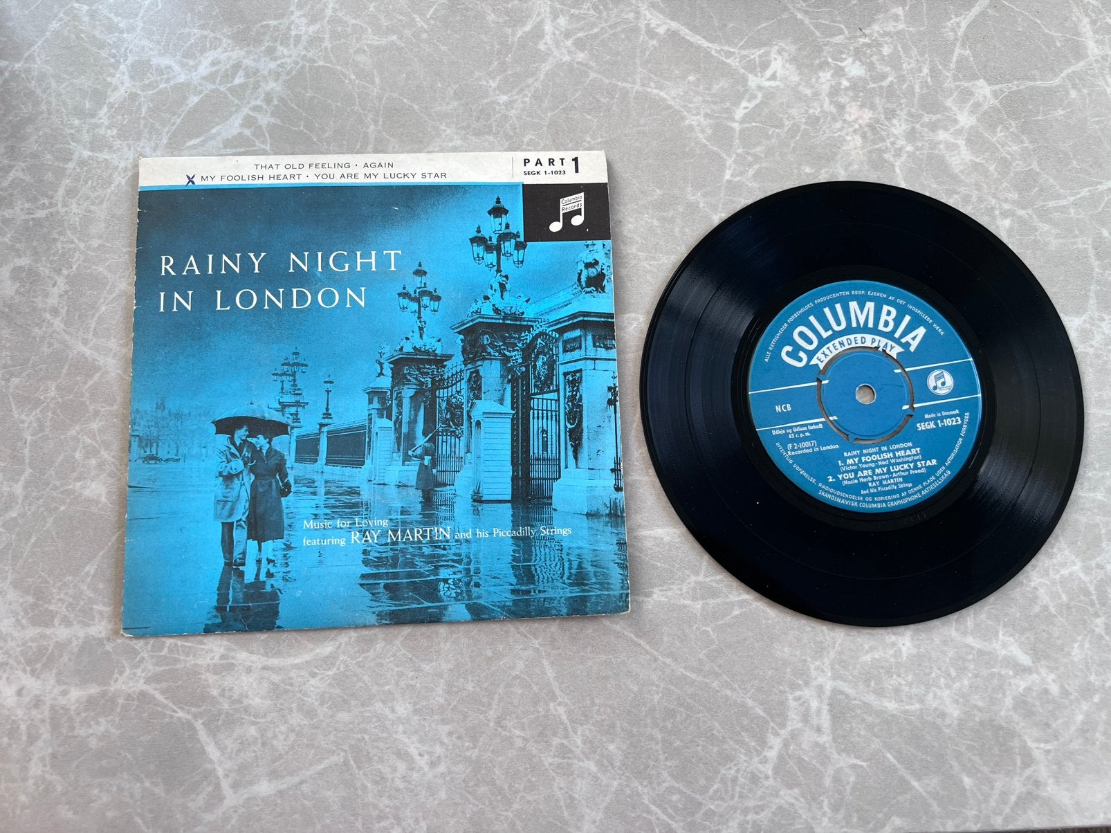 Vinyl 7" 45RPM Ray Martin and his Piccadilly Strings, Ophalen of Verzenden, Gebruikt, 7 inch