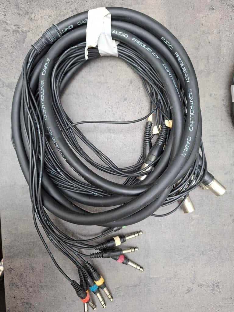 Multi kabel 6 meter / 8x jack to xrl, Muziek en Instrumenten, Ophalen