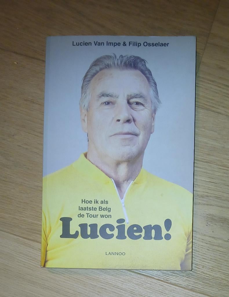 Lucien Van Impe gesigneerd boek wielrennen, Ophalen of Verzenden