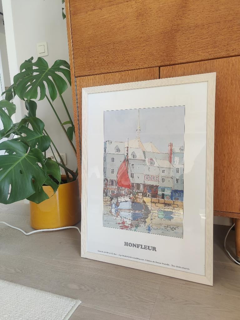 Kader met poster Honfleur, Ophalen
