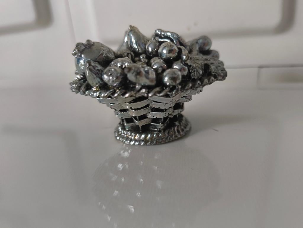 Corbeille à fruits en argent sterling, Antiquités & Art, Enlèvement, Argent