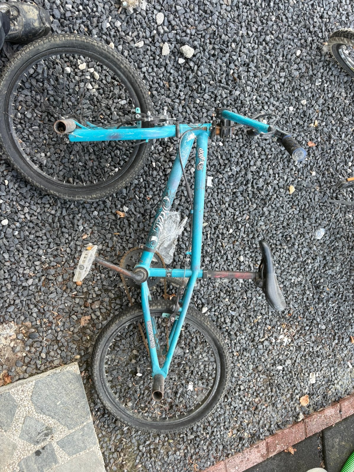 Blauwe bmx, Fietsen en Brommers, Ophalen, Gebruikt