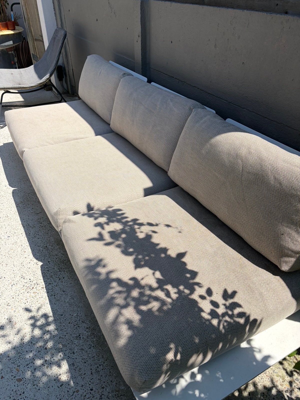 Cesano lounge wit 3 zit lopi sand sunproof kussens, Tuin en Terras, Ophalen, Zo goed als nieuw