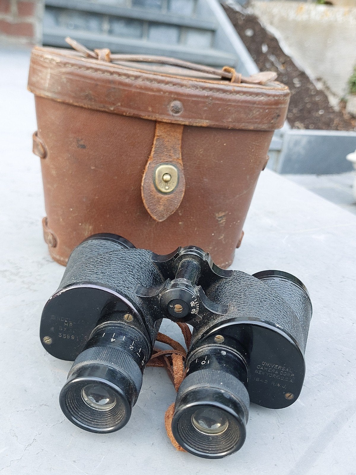 Jumelles US ww2 1942 + case, Collections, Enlèvement ou Envoi
