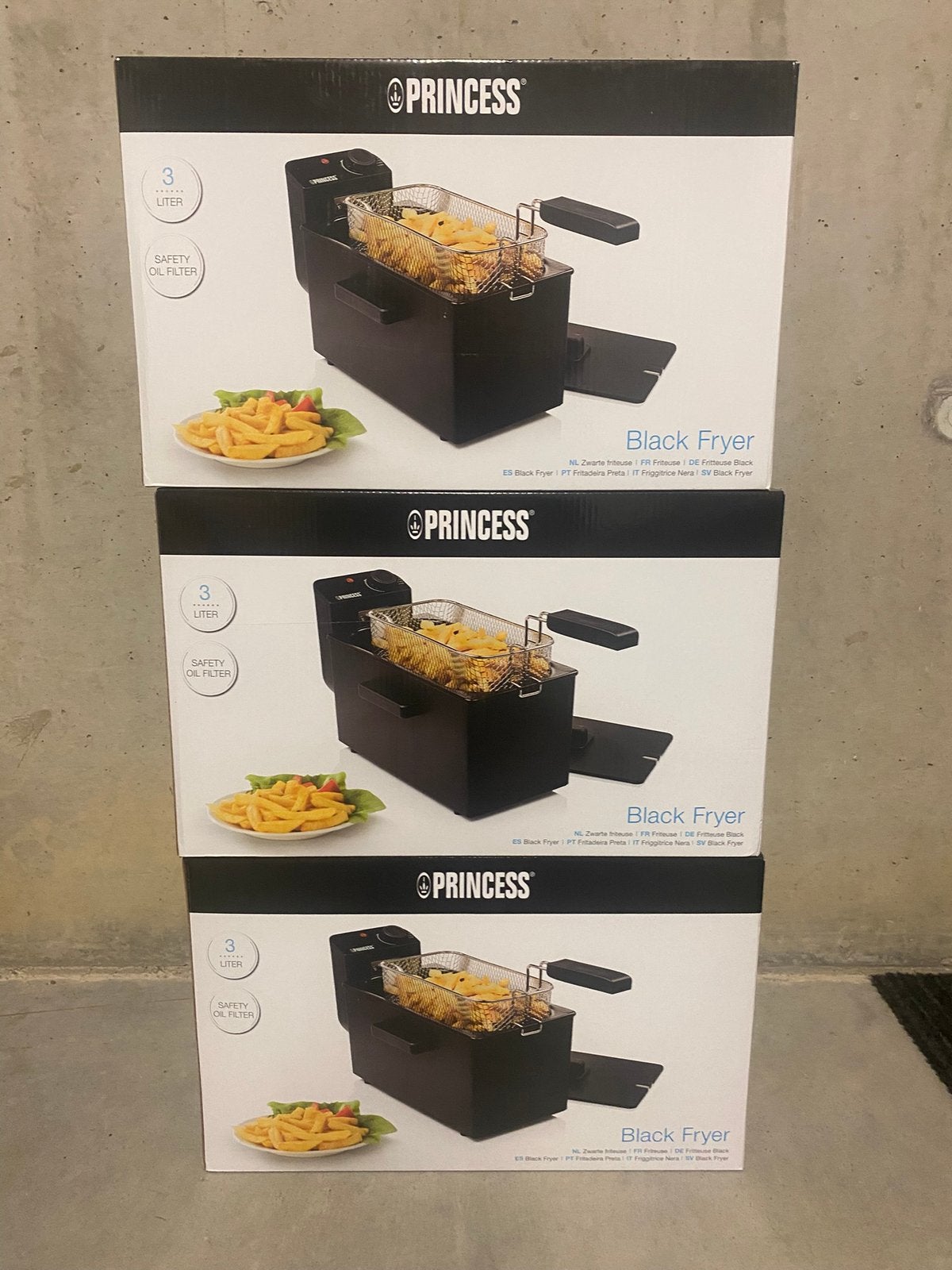 3 friteuses Princess 3L, Electroménager, Enlèvement ou Envoi, Neuf
