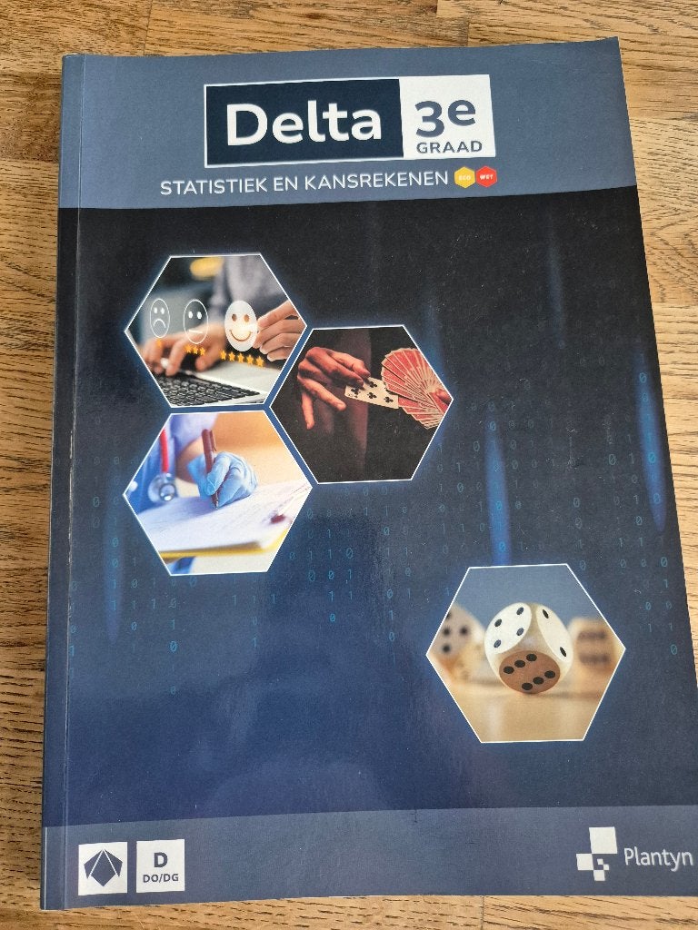Delta 3e graad statistiek en kansrekenen, Boeken, Ophalen, Zo goed als nieuw, Wiskunde A