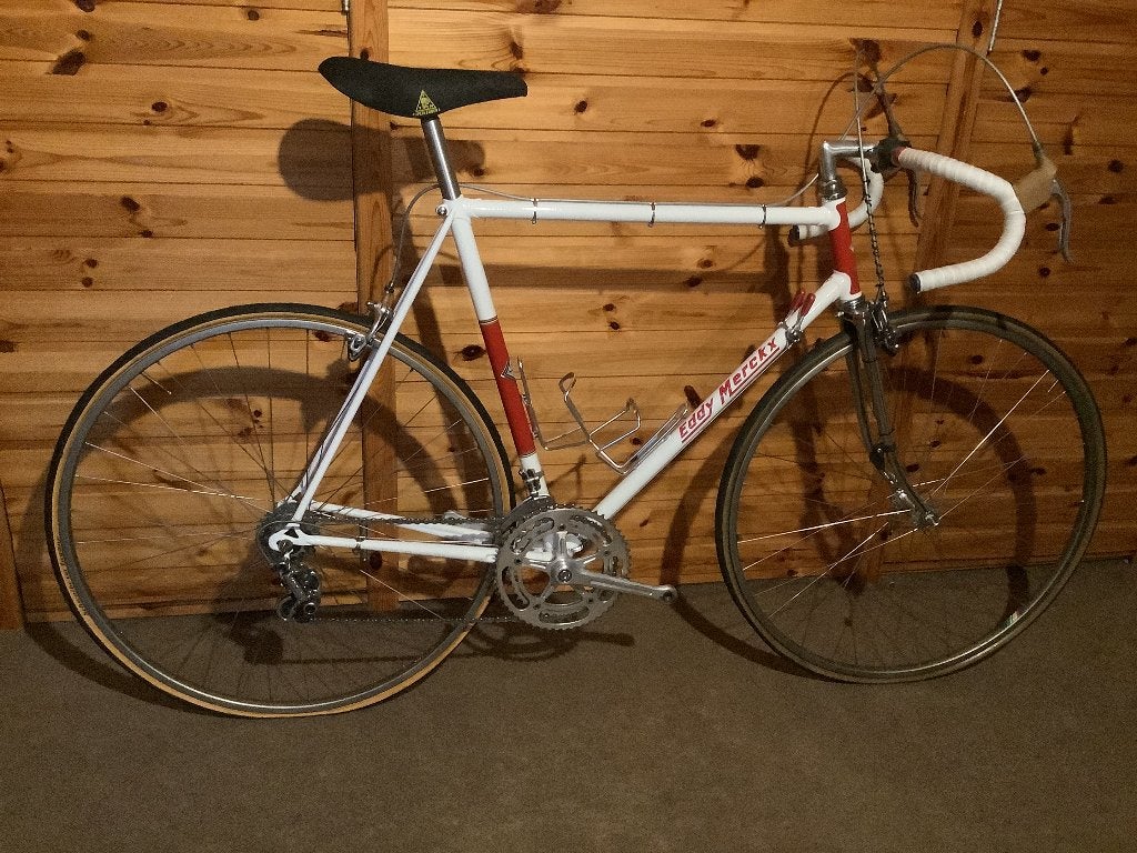 koersfiets Faema Eddy Merckx, Autres marques, 10 à 15 vitesses, Frein sur jante, Acier