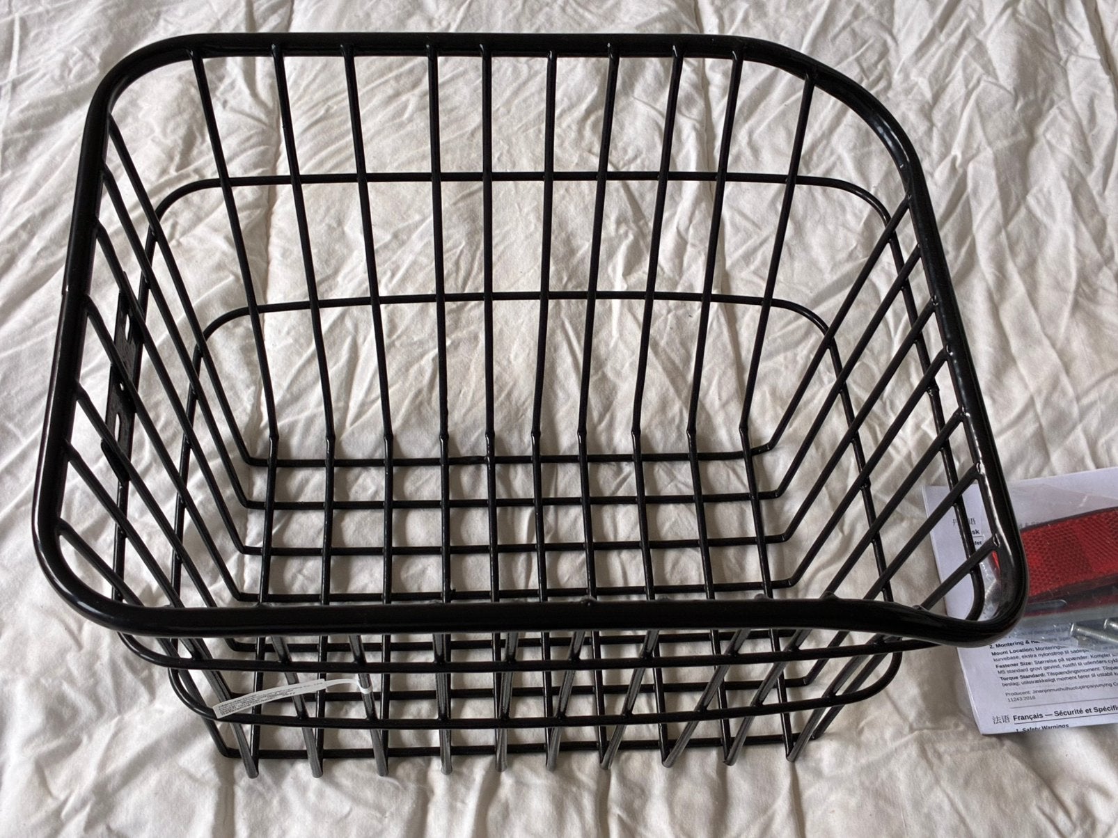 GRAND PANIER SOLIDE NOUVEAU POUR PORTE BAGAGES VELO, Vélos & Vélomoteurs, Enlèvement, Neuf