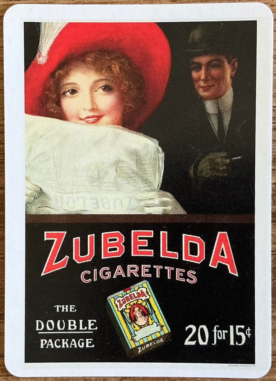 CIGARETTES SPOK ZUBELDA, Enlèvement ou Envoi, Comme neuf, Carte(s) à jouer