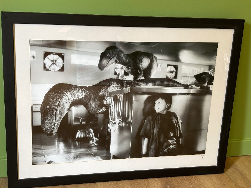 Jurassic park Raptors in the kitchen scène, Ophalen