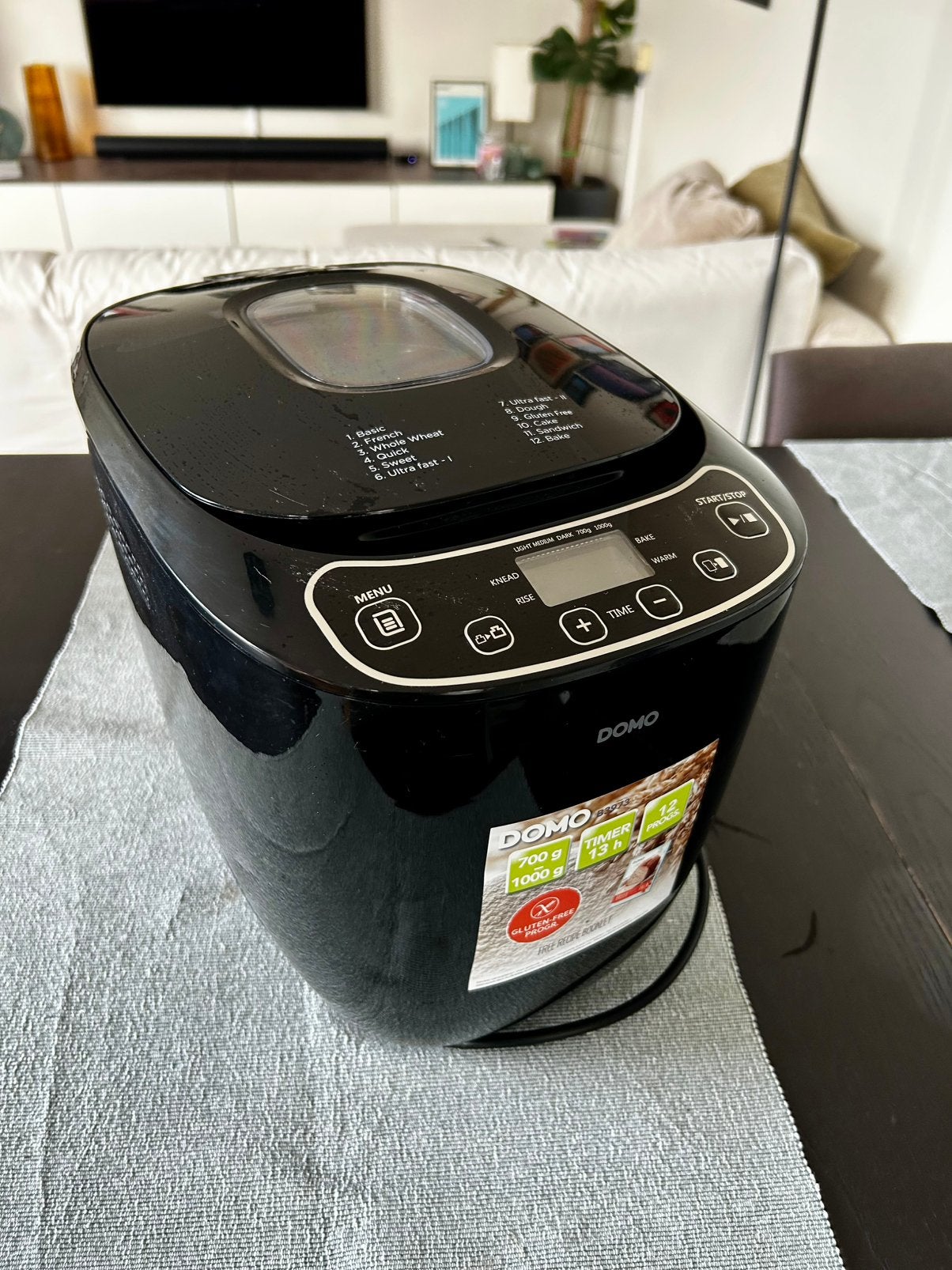Titel: DOMO B3973 Broodbakmachine – zeer goede staat, Ophalen, Zo goed als nieuw, Warmhoudfunctie