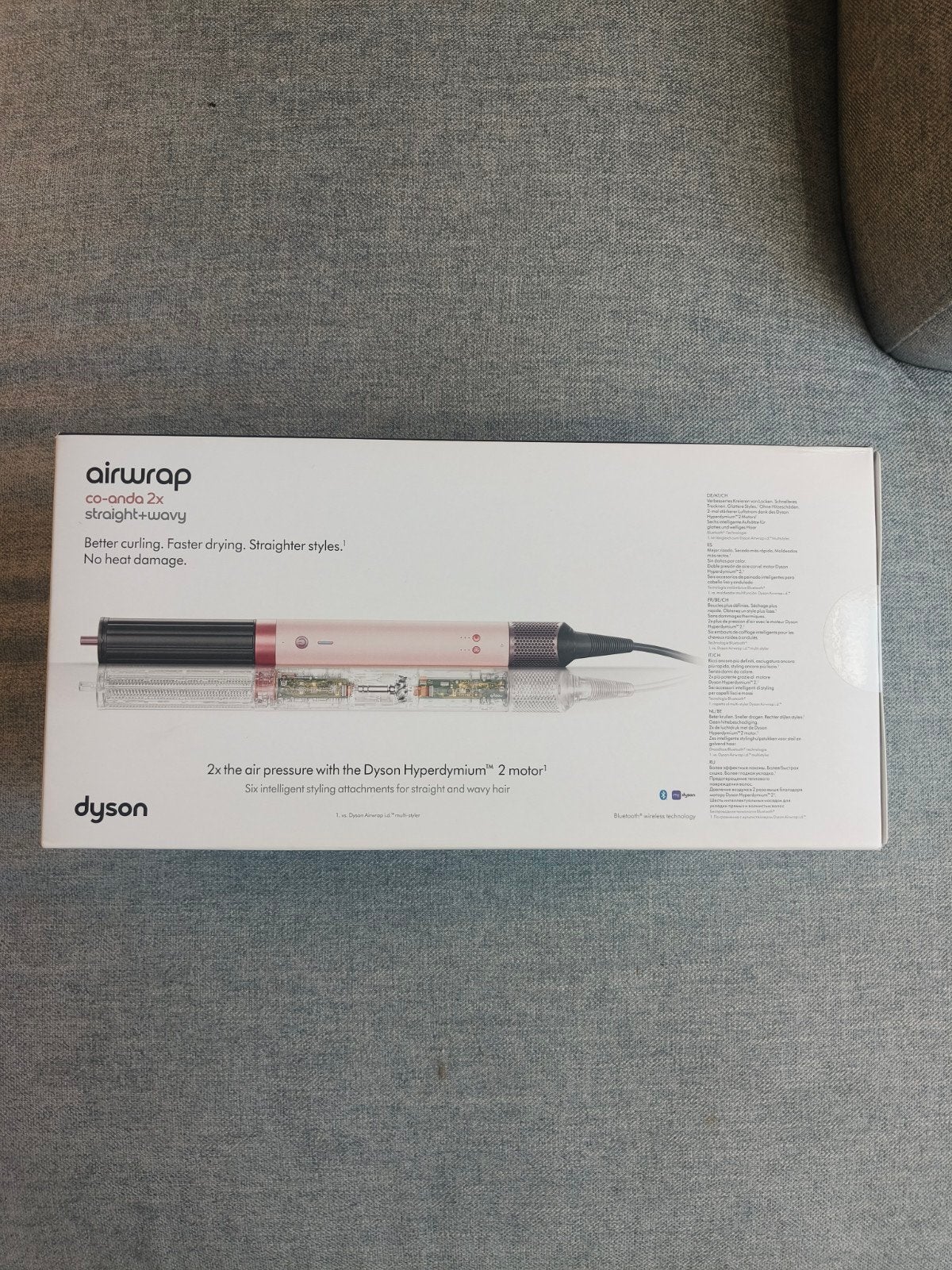 Dyson Airwrap Co-anda2x Straight+Wavy – Nieuw – Ceramic Pink, Enlèvement ou Envoi, Neuf, Fer à friser ou Lisseur