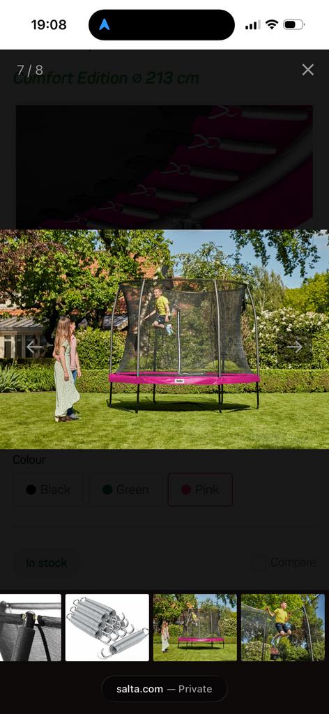 Salta Trampoline 213 cm, Kinderen en Baby's, Ophalen, Zo goed als nieuw