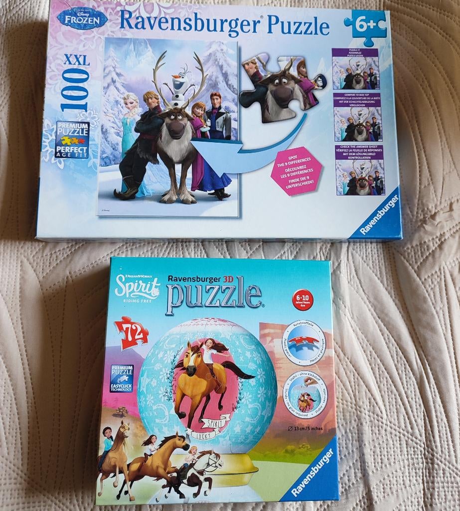 Disney puzzels +6. €8 voor de 2 samen!, Ophalen, Meer dan 50 stukjes, Gebruikt, 6 jaar of ouder