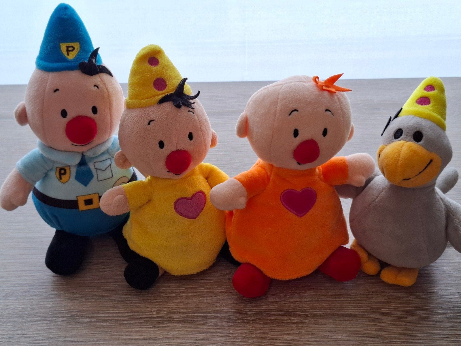 Mooie set van 4 originele Studio 100 Bumba - knuffels, Enlèvement, Utilisé, Moyen (20 à 80 cm)