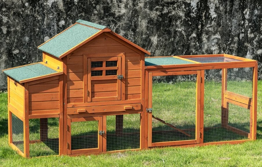 Poulailler clapier 2m10x70cmx1m03 pondoir Neuf, Animaux & Accessoires, Neuf, Vampira1804@hotmail.com, Pets&gardenshop, Poulailler