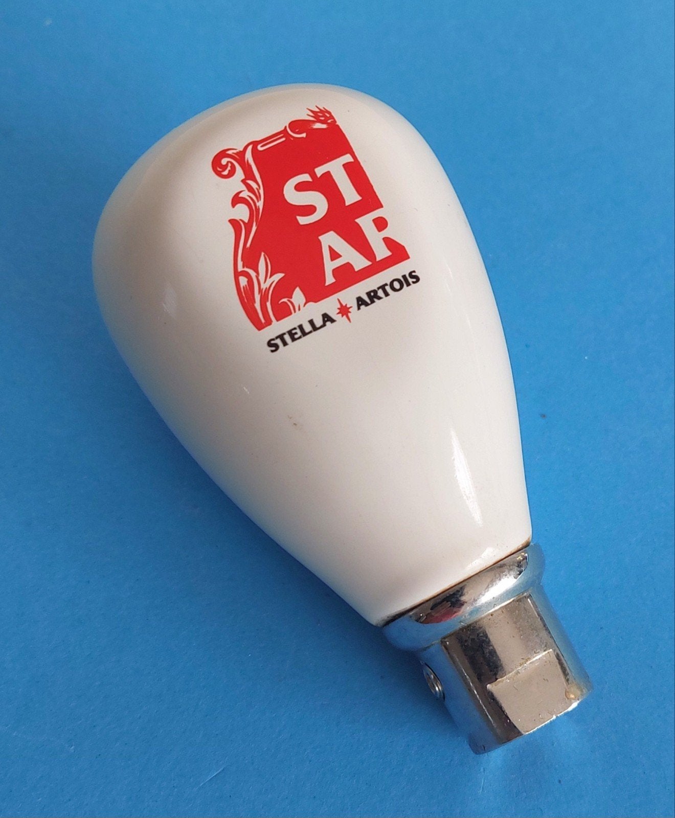 Stella Artois poignée de tireuse à bière, Enlèvement ou Envoi, Comme neuf, Panneau, Plaque ou Plaquette publicitaire, Stella Artois