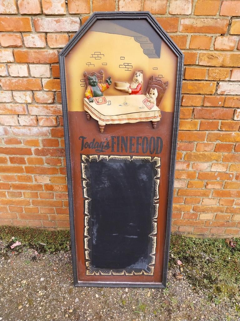 Menubord krijtbord
125 cm, Huis en Inrichting, Ophalen, Krijtbord