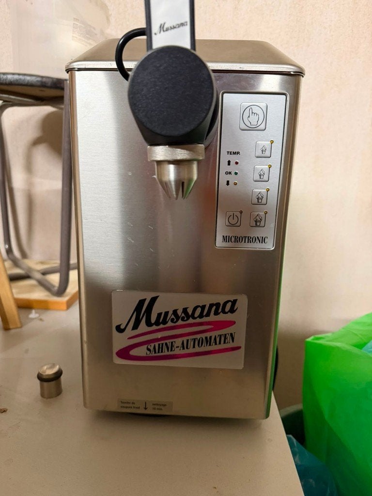 mussana slagroommachine Pony 2l, Zakelijke goederen, Ophalen, Gebruikt, Overige typen