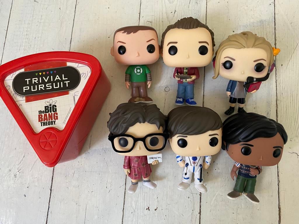 The Big Bang Theory - Funko Pop Set 6 stuks+Trivial Pursuit, Verzamelen, Poppetjes en Figuurtjes, Zo goed als nieuw, Ophalen of Verzenden
