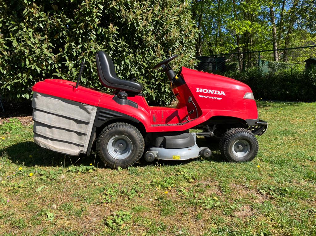 Zitmaaier honda 2417 met mulching, Enlèvement, Comme neuf, Fonction de mulching, 90 à 120 cm