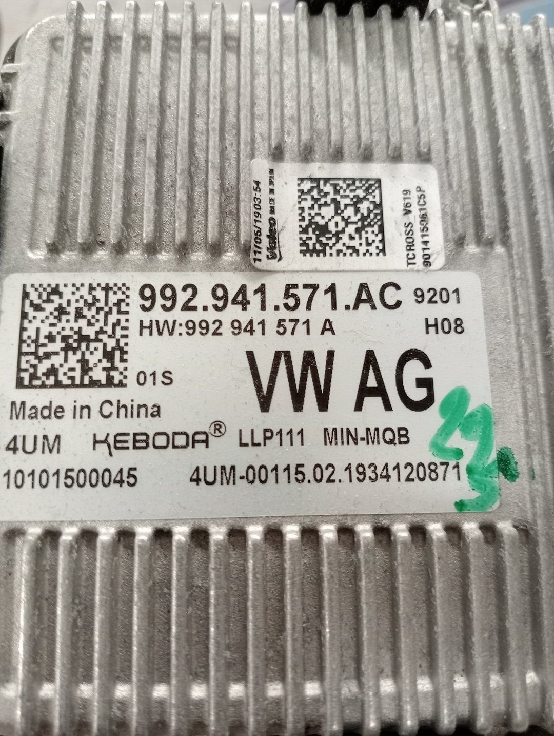 PORSCHE MACAN XENON MODULE BALLAST ORGINEEL 992941571A, Gebruikt, -, -, Porsche