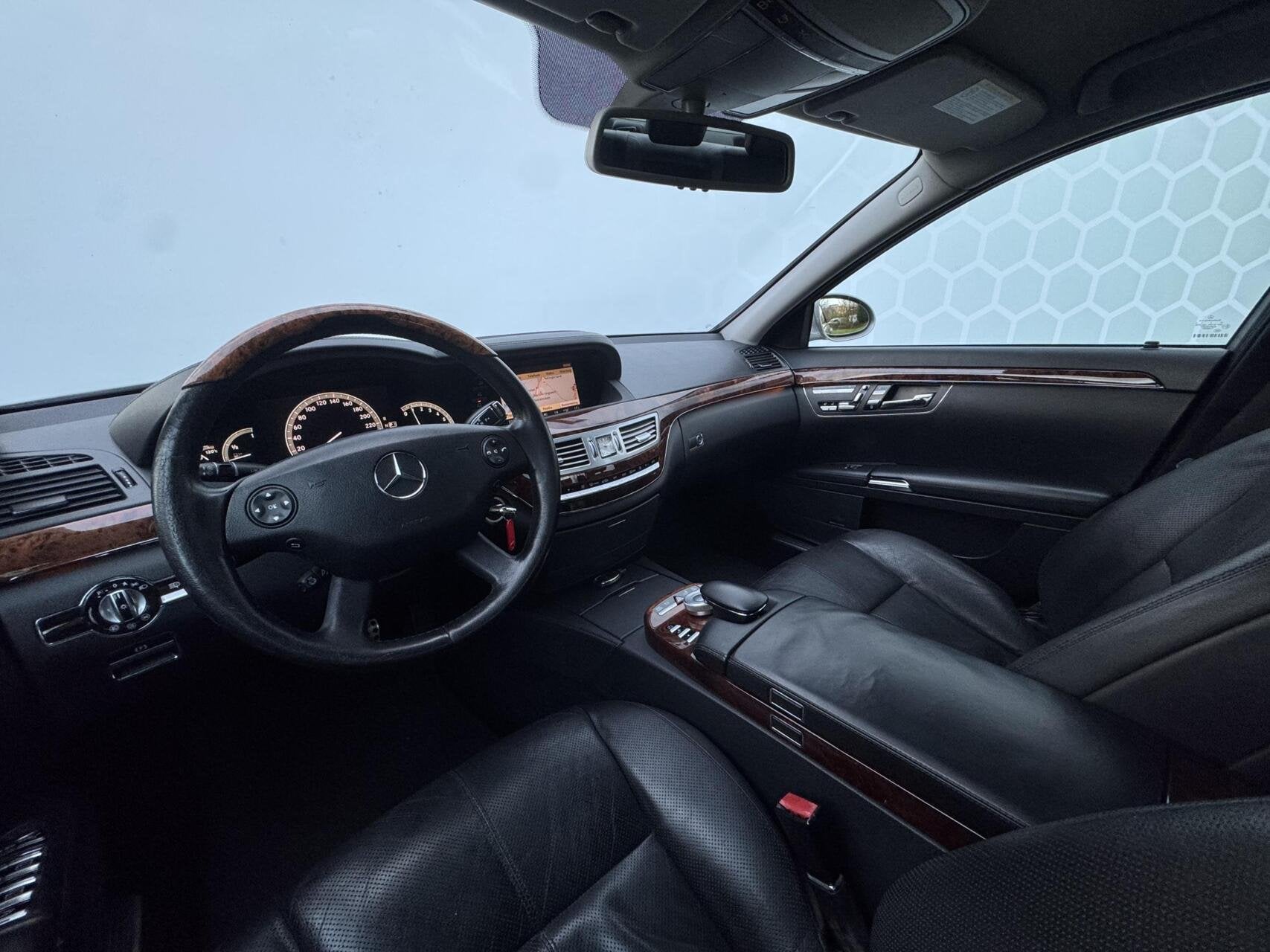 Mercedes S-klasse 500 Distronic 20 inch AMG Zwart Leer Xenon, Auto's, Automaat, Achterwielaandrijving, Gebruikt, Leder