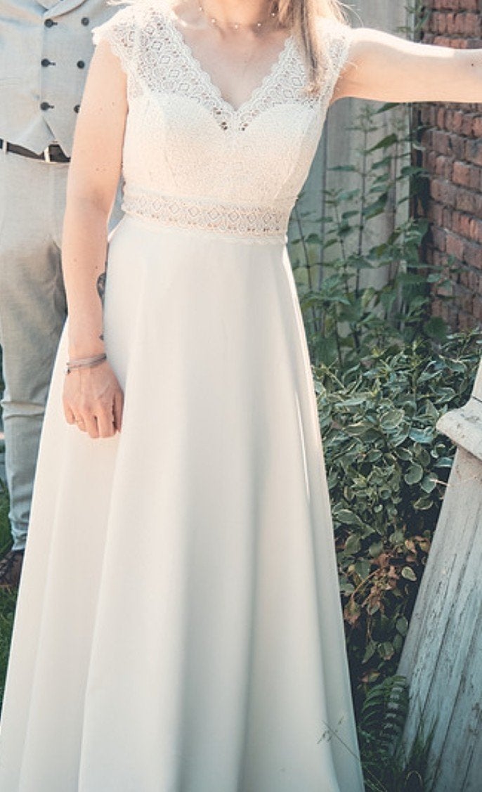 Bohemian trouwkleed, Ophalen