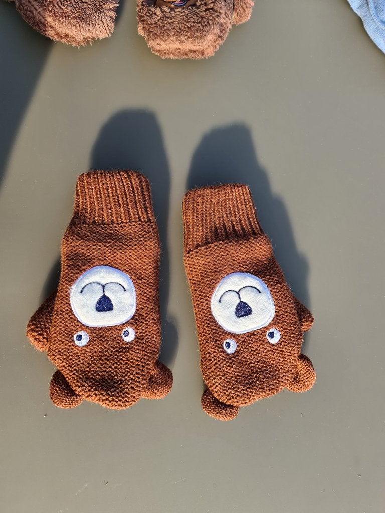 handschoenen of wanten beer, 104, Kinderen en Baby's, Kinderkleding | Maat 104, Ophalen, Zo goed als nieuw