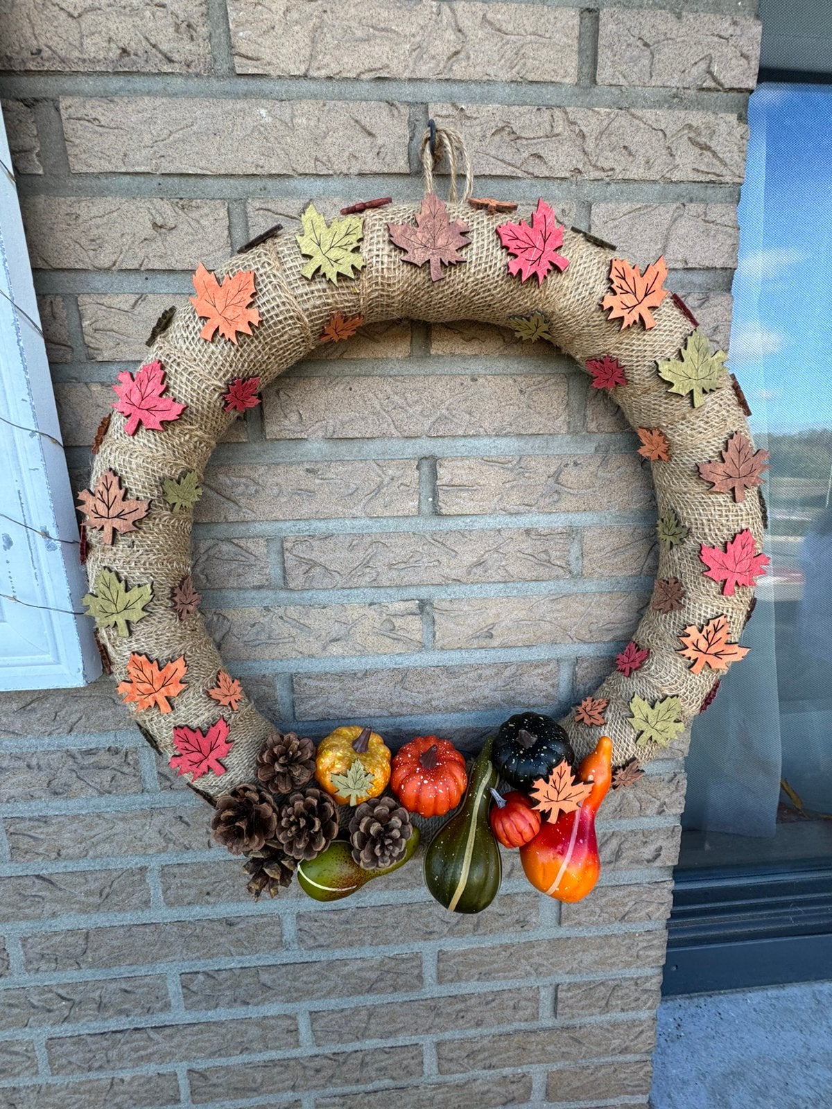 Handgemaakt herfstkrans, Maison & Meubles, Enlèvement ou Envoi, Neuf