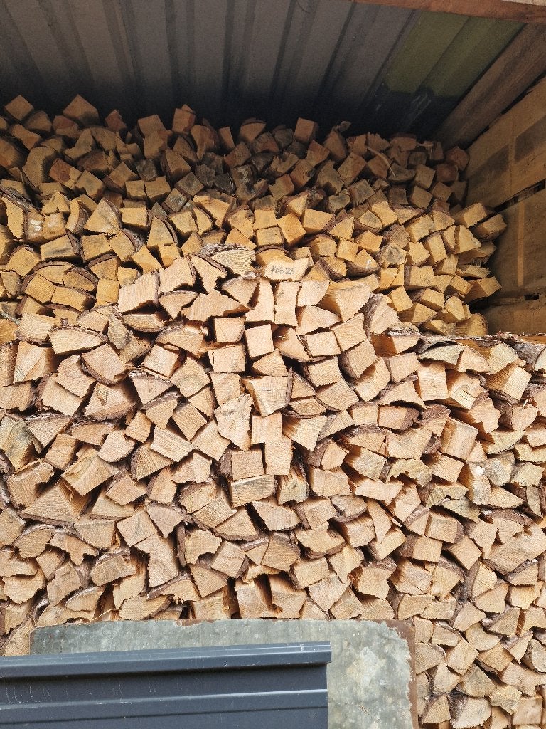 Brandhout grove den gekloven., Tuin en Terras, Brandhout, 6 m³ of meer, Ophalen of Verzenden, Overige houtsoorten, Blokken