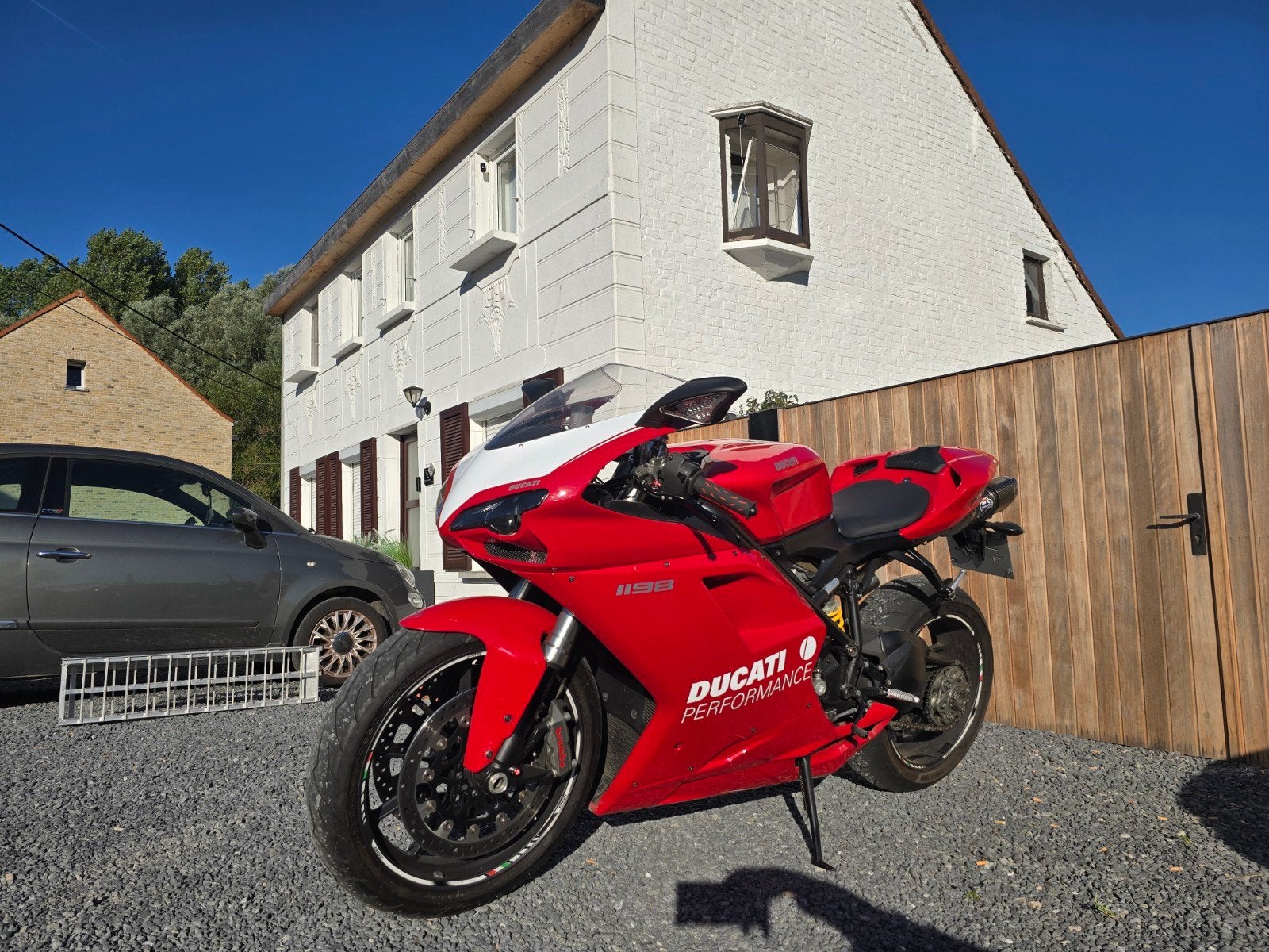 ducati 1198 met termignoni uitlaaten, Sportuitlaat, Occasion, Motorrijbewijs A, Bedrijf