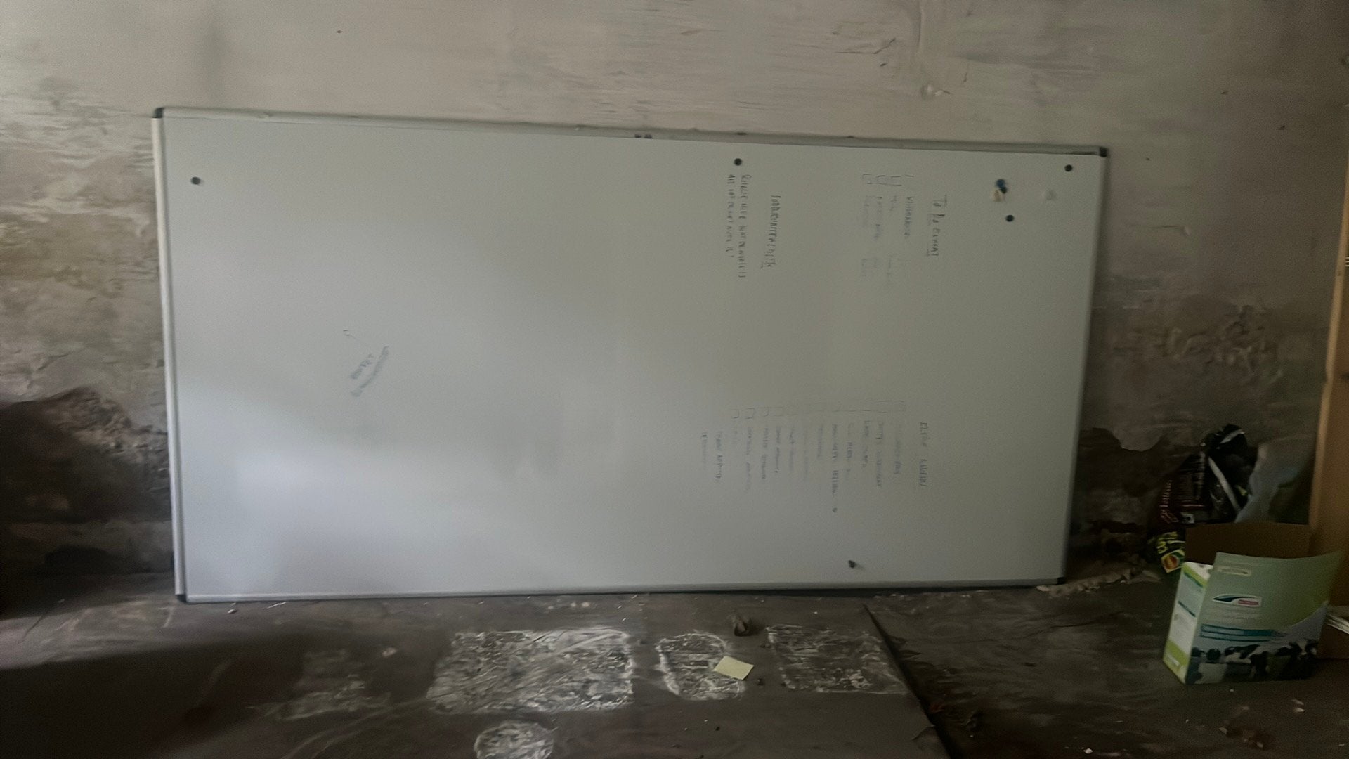 Whiteboard, Ophalen, Zo goed als nieuw