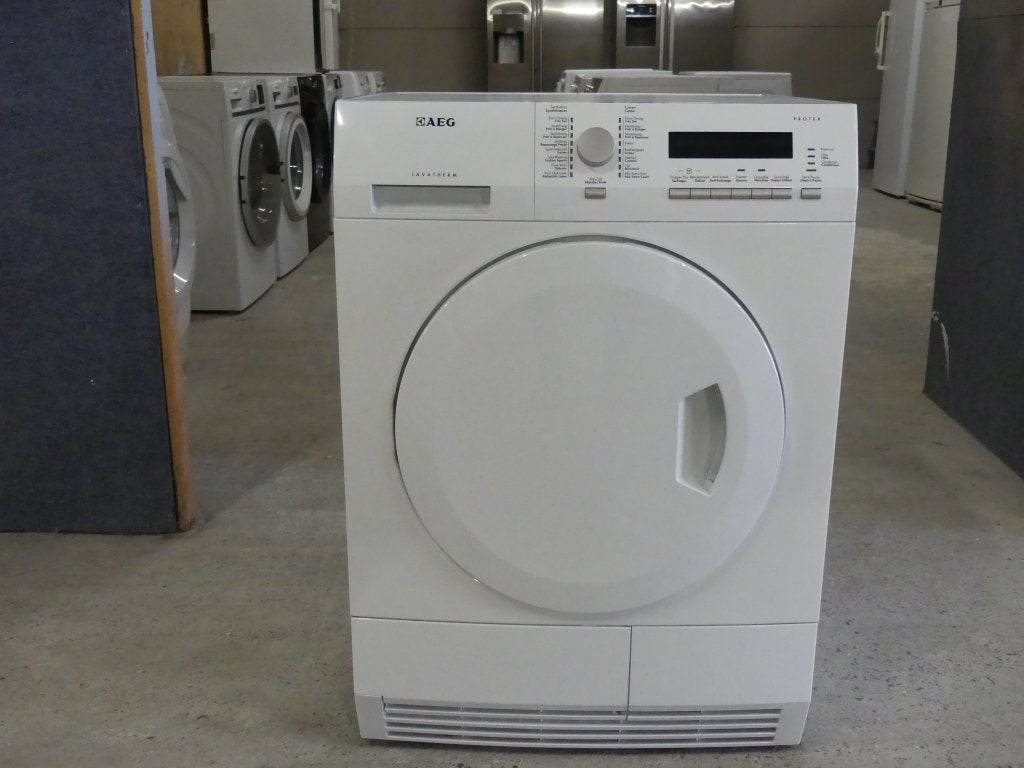 Droogkast Condens AEG  8 Kg A++ met Warmtepomp en 3 mnd gara, Elektronische apparatuur, Ophalen, Anti-kreukfase, 8 tot 10 kg, Zo goed als nieuw