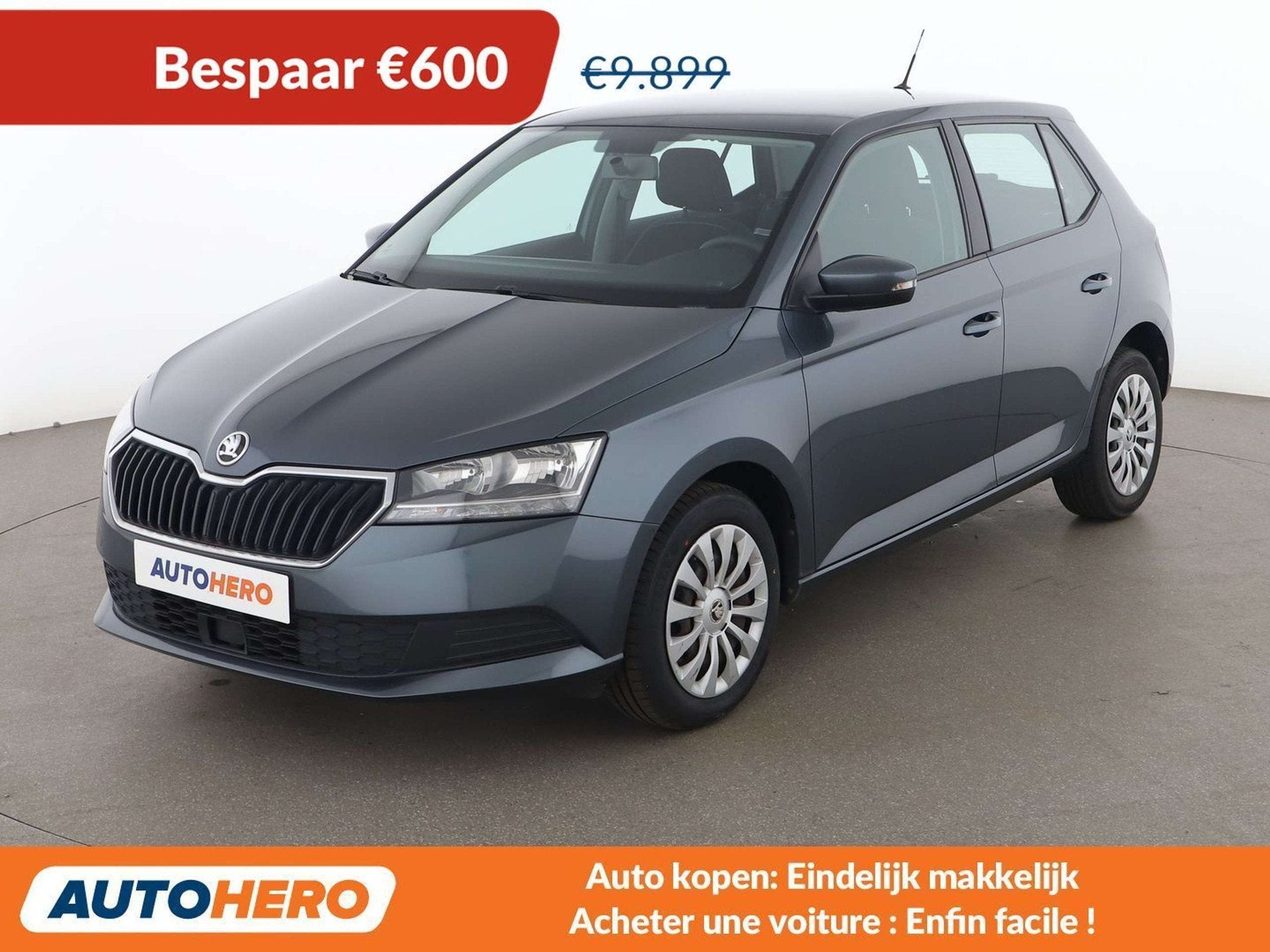 Skoda Fabia 1.0 MPI Ambition (année de construction 2019), Autos, Argent ou Gris, Achat, Euro 6, 1055 kg