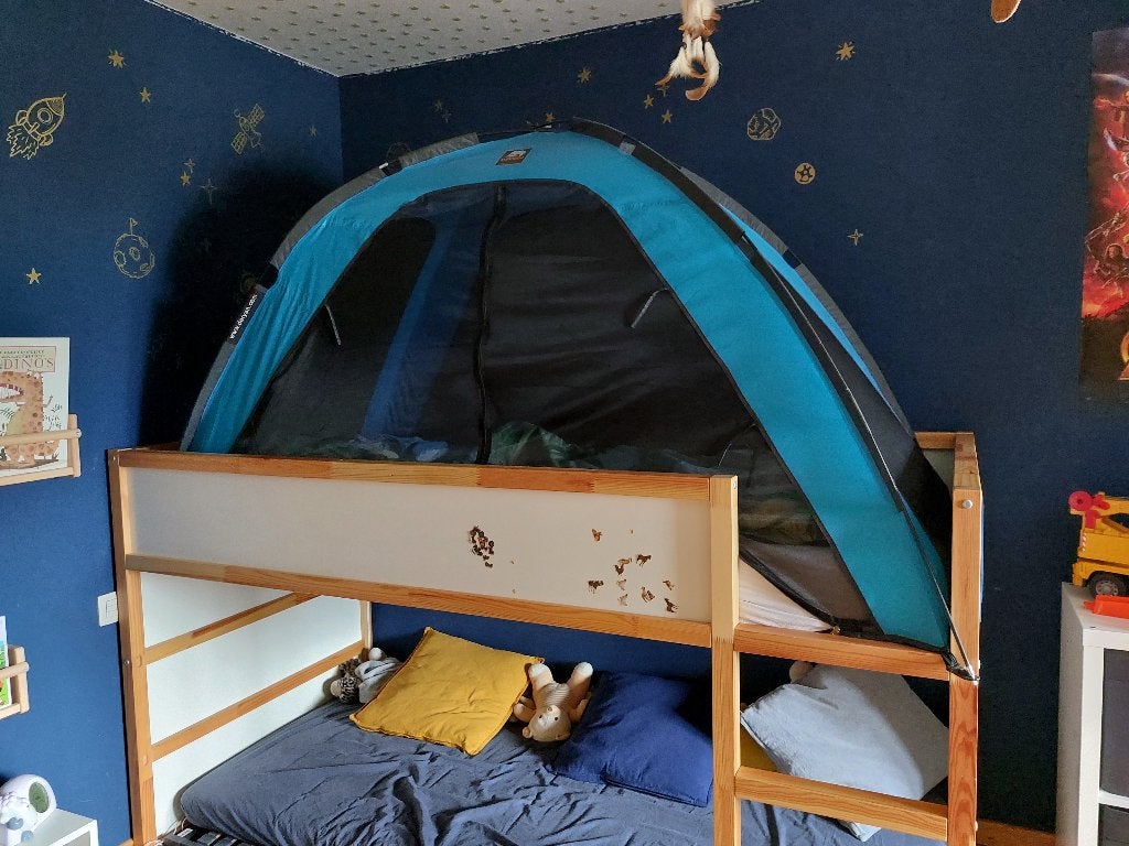 Tente de lit Deryan, Enfants & Bébés, Moustiquaire, Enlèvement, Utilisé, Bleu