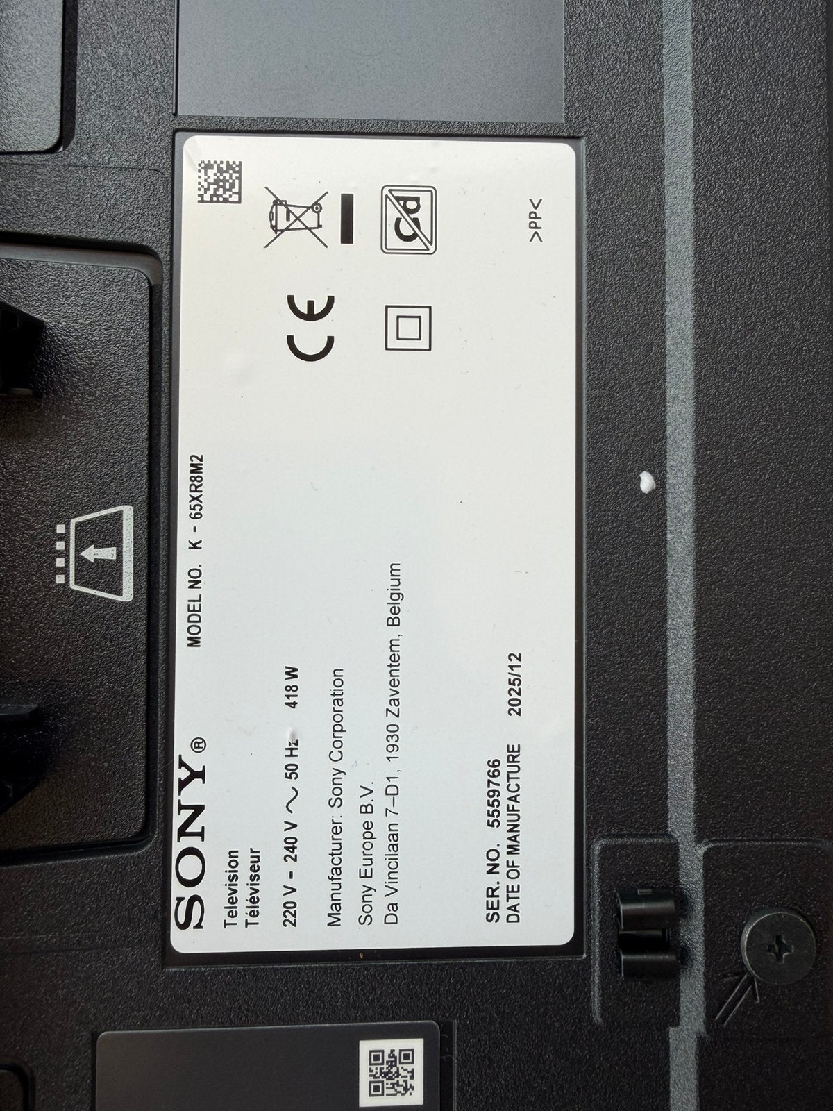 Sony bravia QD-OLED 2025 defect, Audio, Tv en Foto, Televisies, Ophalen, OLED, Zo goed als nieuw, Sony