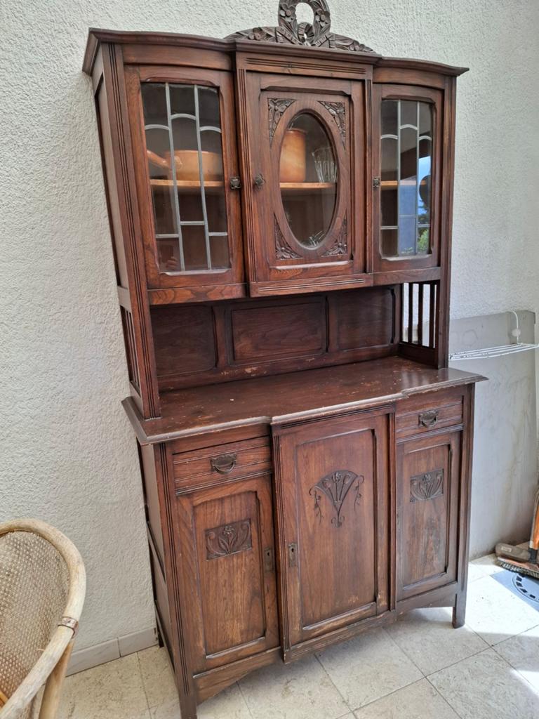 buffet deux-corps de style Art Nouveau 1900-1920, Maison & Meubles, Armoires | Buffets