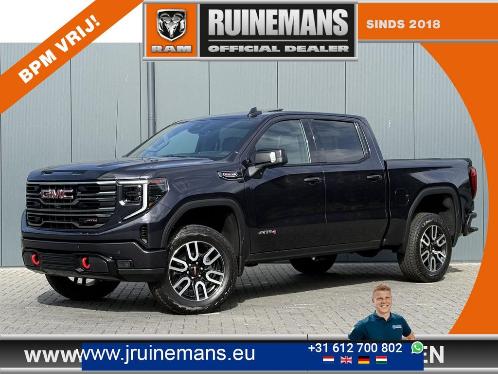 GMC SIERRA AT4 6.2L V8 420 PK / BPM VRIJ!! / INCL LPG / VIRT, Autos, Argent ou Gris, Achat, Carnet d'entretien, Automatique
