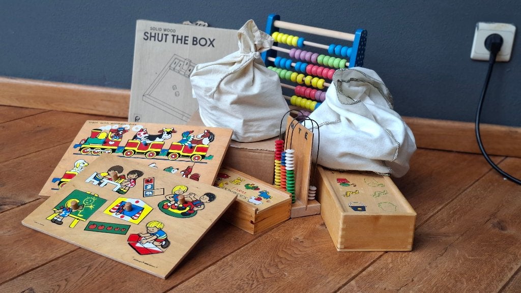 Retro houten speelgoed, Kinderen en Baby's, Ophalen, Gebruikt, Overige typen