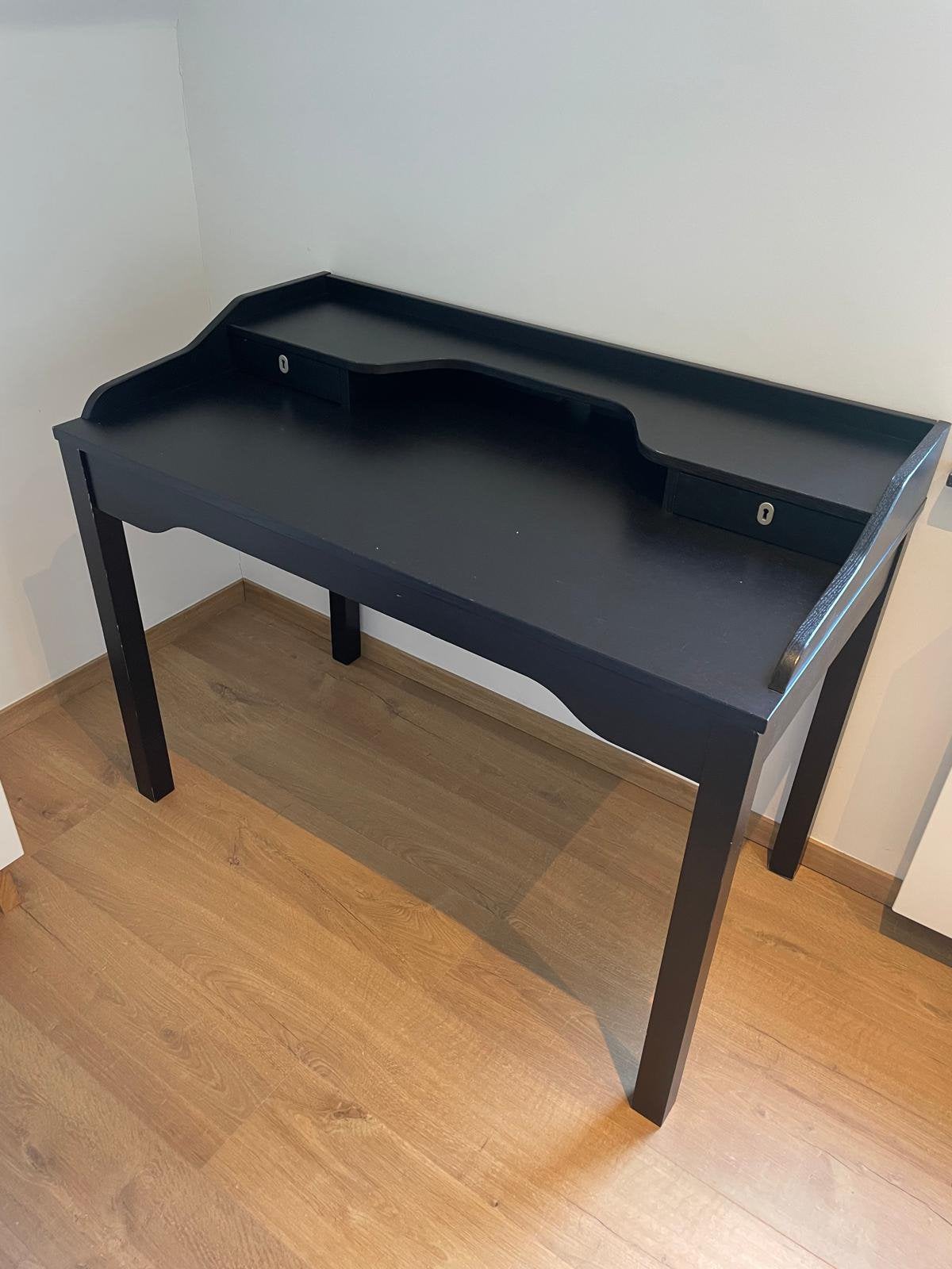 Klassieke bureau zwart, Ophalen, Schoolbureau, Zo goed als nieuw, IKEA