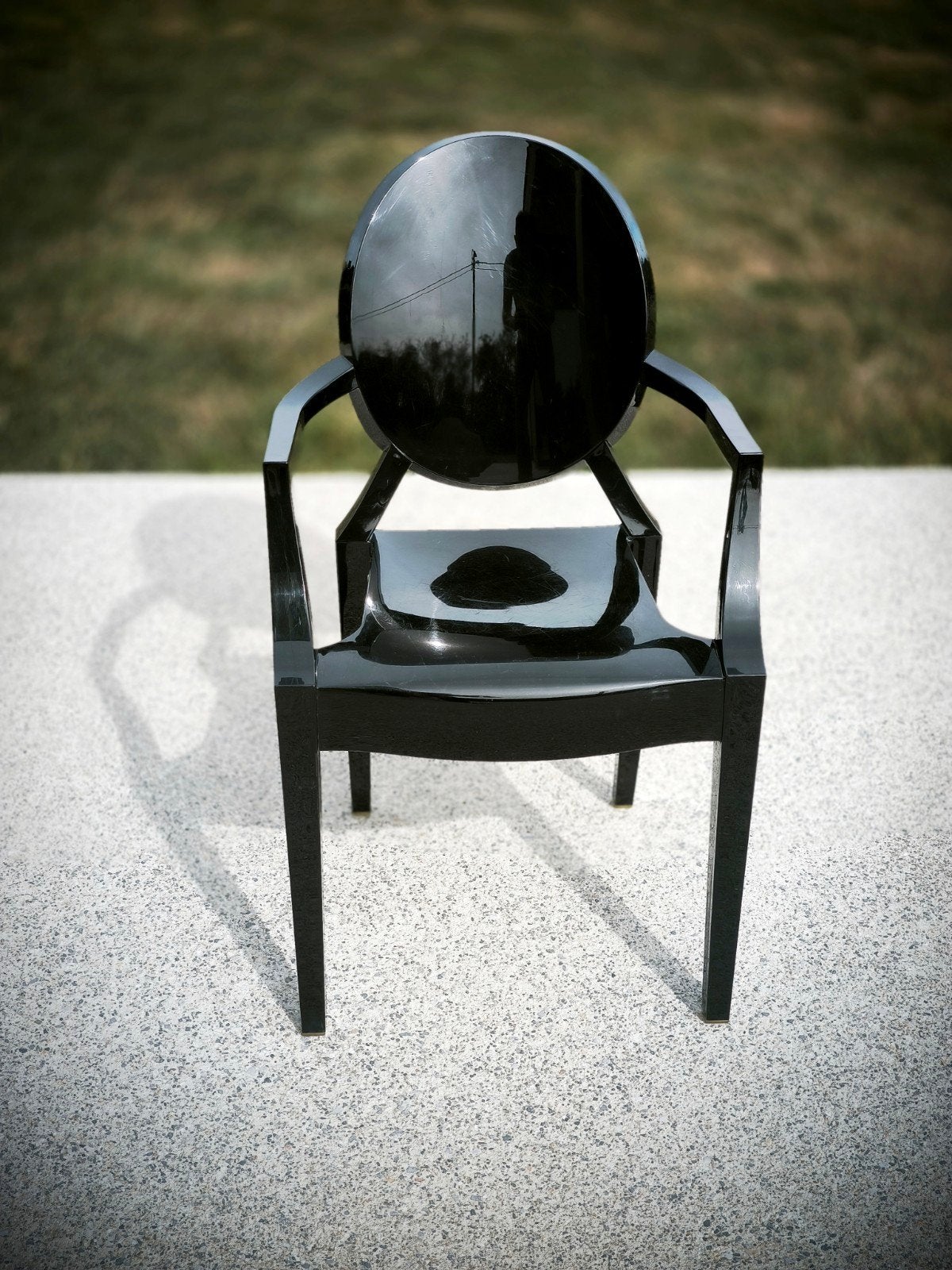 chaise noire enfant Lou Lou Ghost design S+arck by Kartell, Enlèvement, Utilisé