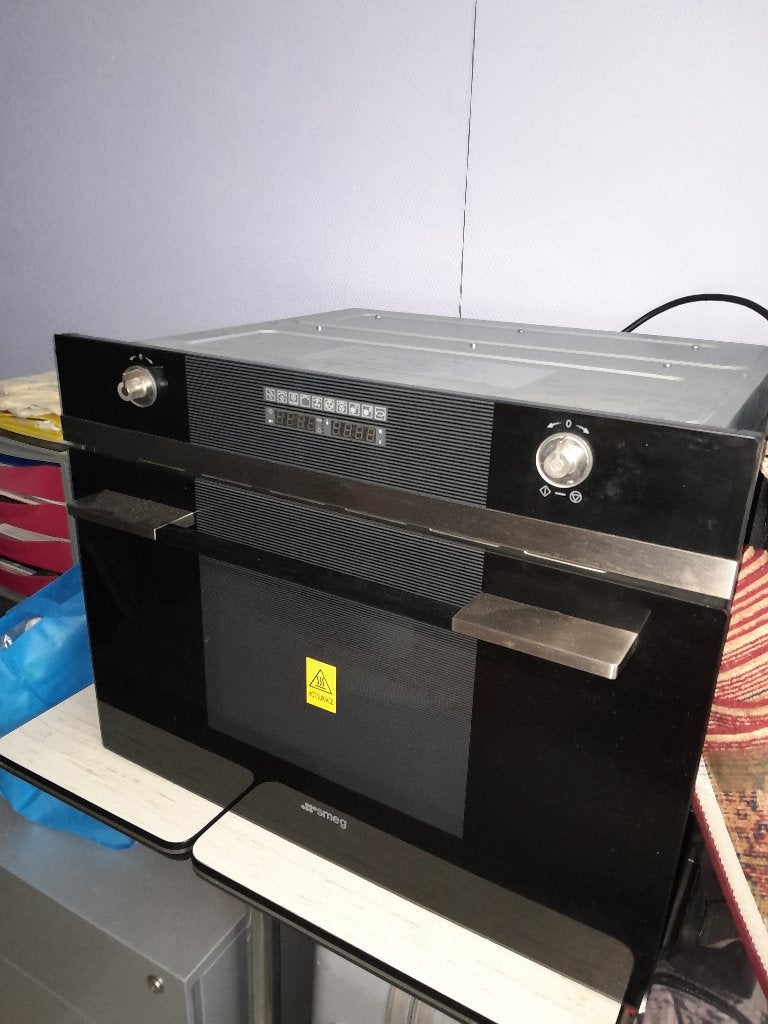 Magnetron inbouwoven merk SMEG, Ophalen, 45 tot 50 cm, Gebruikt, Smeg