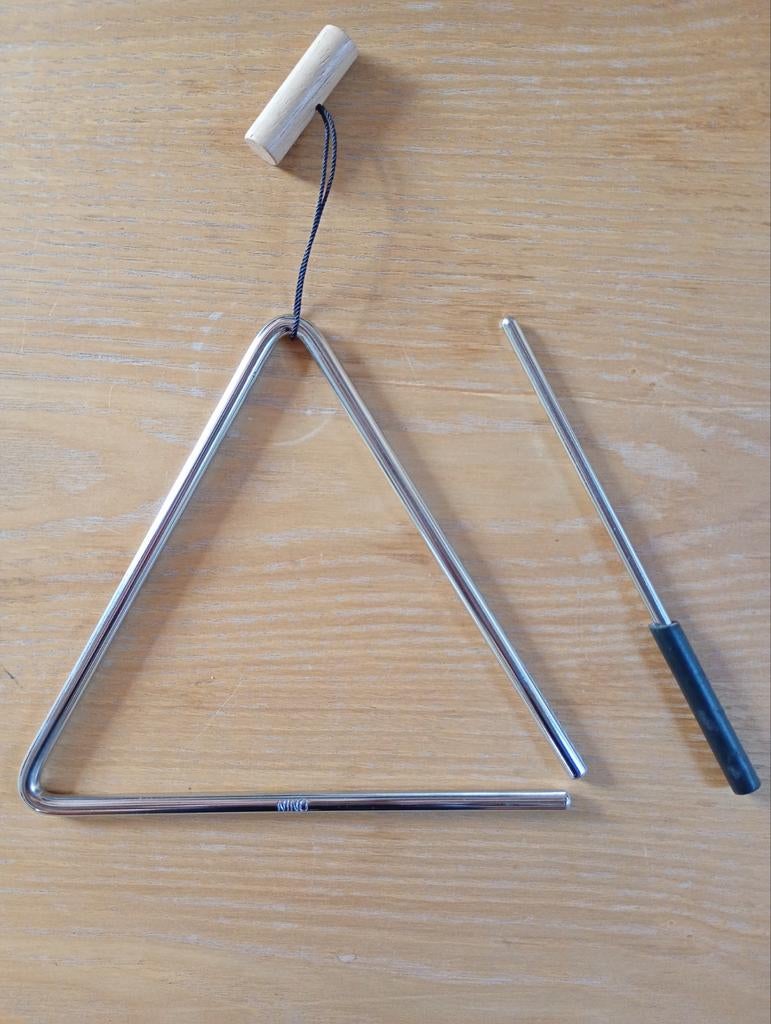 Percussions : triangle, ressort et cloche., Musique & Instruments, Batteries & Percussions, Enlèvement, Comme neuf