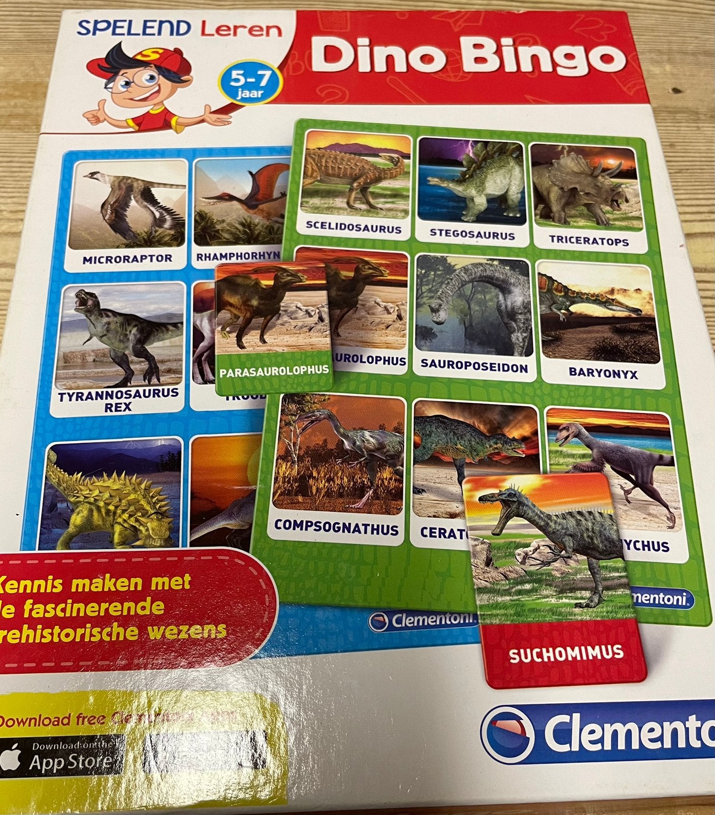 Dino bingo, Hobby en Vrije tijd, Gezelschapsspellen | Kaartspellen, Ophalen, Zo goed als nieuw