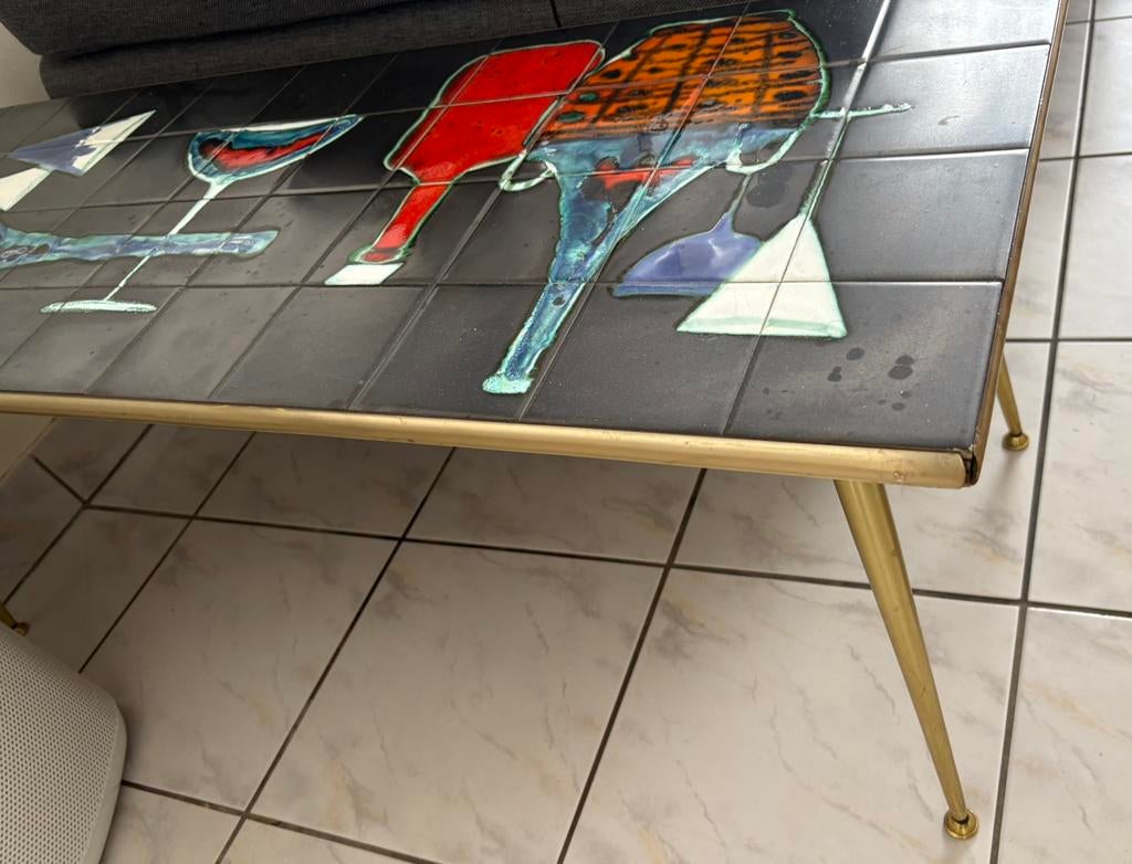 Unieke Denisco Salontafel - jaren '60 – "Cocktail" Design, Antiek en Kunst, Ophalen