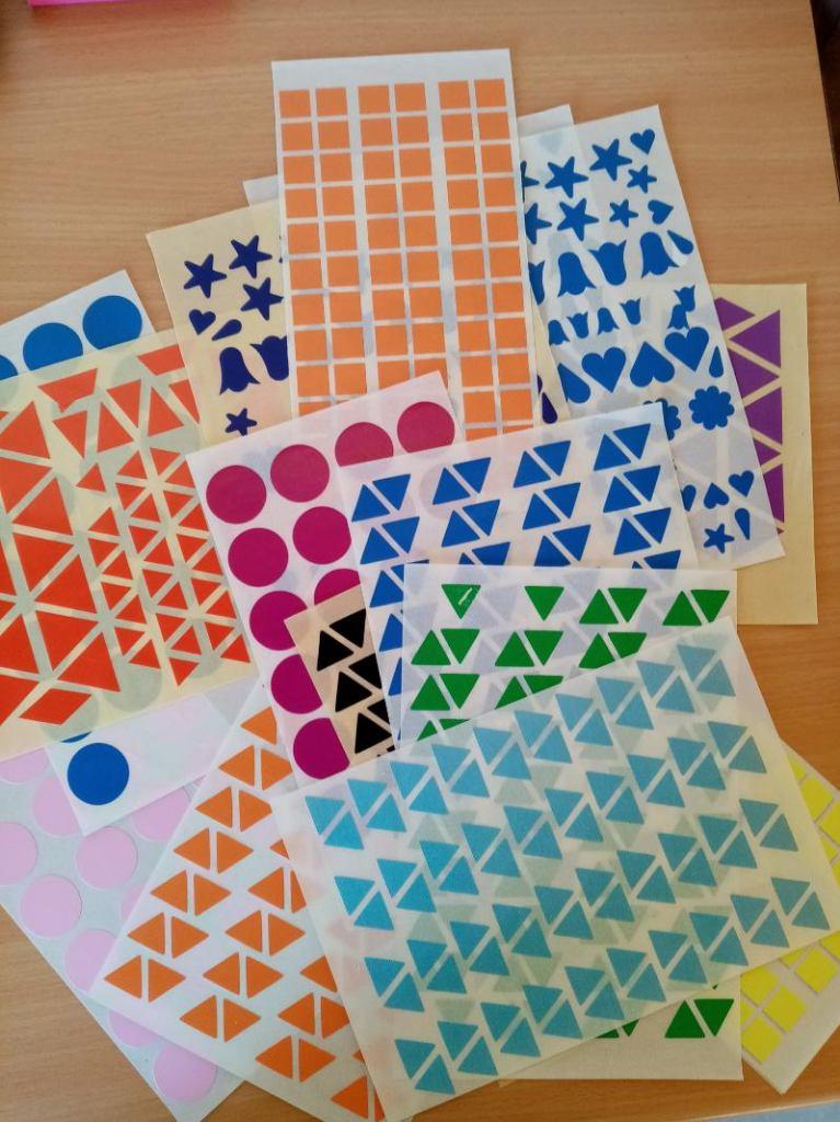 25 grote vellen gekleurde stickers figuren + gratis pakketje, Enlèvement ou Envoi, Comme neuf, Plusieurs autocollants