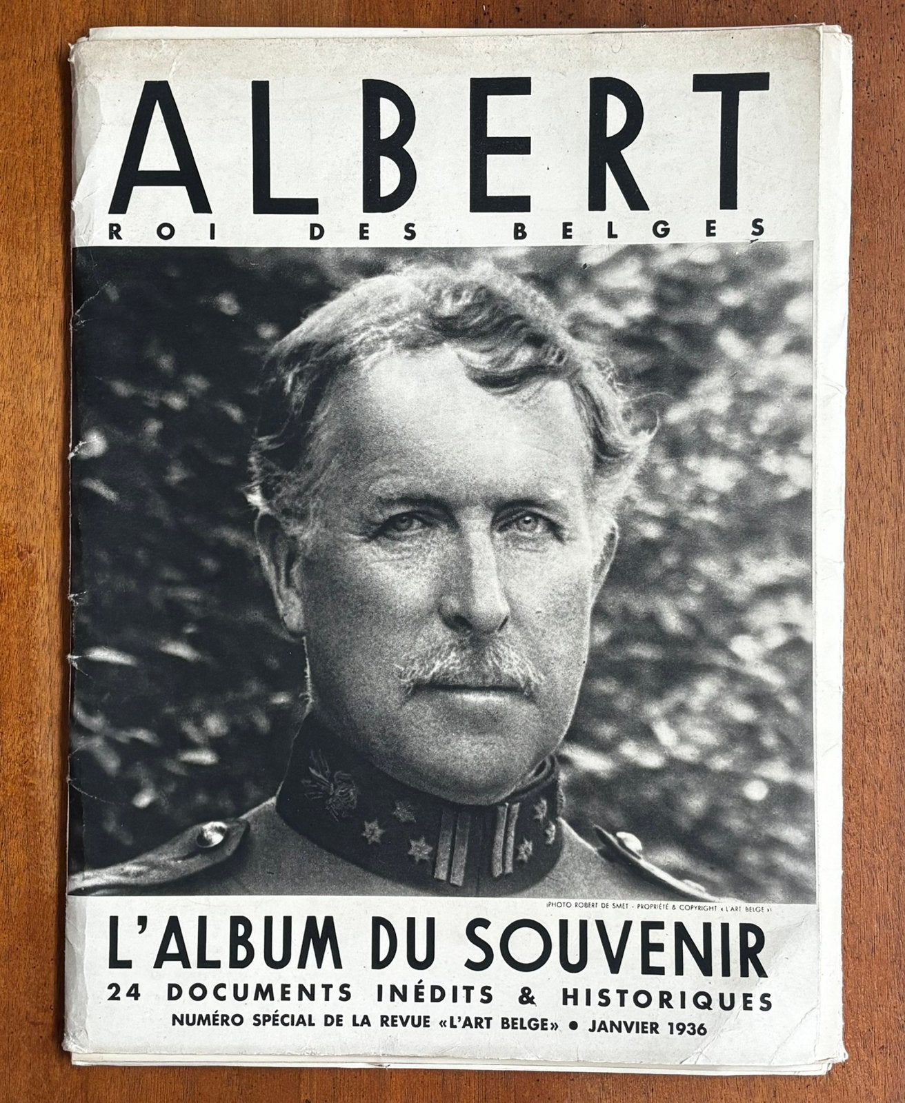 Albert I, Koning der Belgen - Album du Souvenir (1936), Enlèvement ou Envoi, Utilisé, Art et Culture