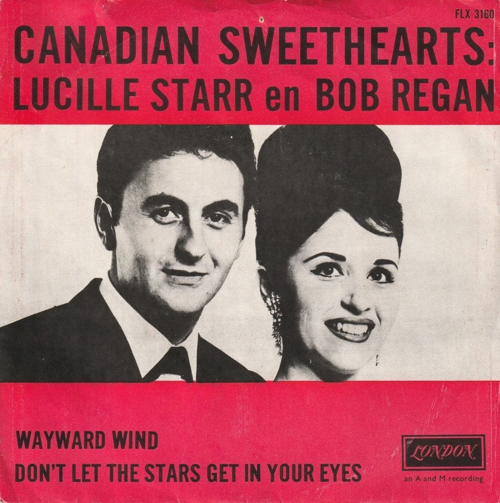 Lucille Starr & Bob Regan - Wayward wind, CD & DVD, Vinyles Singles, 7 inch, Comme neuf, Pressage original, Country et Western
